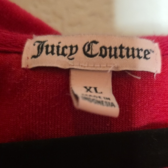 Juicy Couture Hot Pink Velour Hoodie with Crown Design Y2k - Picture 3 of 4